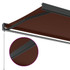 Tenda na ručno uvlačenje smeđa 300 x 250 cm 3215723