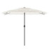 Vrtni suncobran s čeličnom šipkom bijeli 300x200x250 cm 4005096