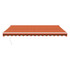 Tenda na uvlačenje narančasto-smeđa 4,5x3 m tkanina i aluminij 3154444