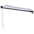 Tenda na uvlačenje plavo-bijela 3 x 2,5 m tkanina i aluminij 3154446