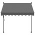 Tenda na uvlačenje antracit 200 x 150 cm od tkanine i čelika 368738