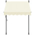 Tenda na uvlačenje krem 150 x 150 cm od tkanine i čelika 368744