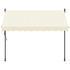 Tenda na uvlačenje krem 250 x 150 cm od tkanine i čelika 368746