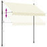 Tenda na uvlačenje krem 250 x 150 cm od tkanine i čelika 368746
