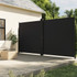 Bočna tenda na uvlačenje crna 200 x 600 cm 4004654