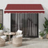 Tenda na ručno uvlačenje bordo 300 x 250 cm 3215228
