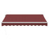 Tenda na ručno uvlačenje bordo 300 x 250 cm 3215228