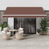 Tenda na ručno uvlačenje smeđa 400 x 350 cm 3215387