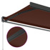 Tenda na ručno uvlačenje smeđa 350 x 250 cm 3215724
