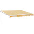 Tenda na uvlačenje žuto-bijela 3,5 x 2,5 m tkanina i aluminij 3154432