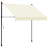 Tenda na uvlačenje krem 200 x 150 cm od tkanine i čelika 368745