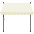 Tenda na uvlačenje krem 200 x 150 cm od tkanine i čelika 368745