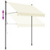 Tenda na uvlačenje krem 200 x 150 cm od tkanine i čelika 368745