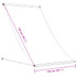 Tenda na uvlačenje krem 150 x 150 cm od tkanine i čelika 368758