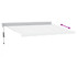 Tenda na uvlačenje antracit i bijela 3x2,5 m tkanina i aluminij 3216133