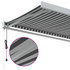 Tenda na uvlačenje antracit i bijela 3x2,5 m tkanina i aluminij 3216133