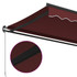 Tenda na ručno uvlačenje bordo 450 x 350 cm 3215002