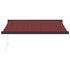 Tenda na ručno uvlačenje bordo 350 x 250 cm 3215319