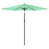 Vrtni suncobran s čeličnom šipkom zeleni 223x223x213 cm 4005099