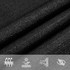 Jedro za zaštitu od sunca 160 g/m² crno 5 x 6 m HDPE 311741