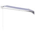Tenda na uvlačenje plavo-bijela 3 x 2,5 m tkanina i aluminij 3154421