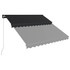 Tenda na ručno uvlačenje 350 x 250 cm antracit 3051238