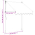 Tenda na uvlačenje antracit 150 x 150 cm od tkanine i čelika 368737