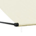 Tenda na uvlačenje krem 400 x 150 cm od tkanine i čelika 368763