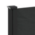 Bočna tenda na uvlačenje crna 220 x 300 cm 4004369