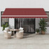 Tenda na ručno uvlačenje bordo 450 x 350 cm 3214986