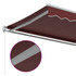 Tenda na ručno uvlačenje bordo 450 x 350 cm 3214986