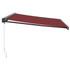 Tenda na ručno uvlačenje bordo 400 x 300 cm 3215320
