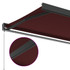 Tenda na ručno uvlačenje bordo 400 x 300 cm 3215320