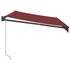 Tenda na ručno uvlačenje bordo 350 x 250 cm 3215299