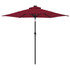 Vrtni suncobran s čeličnom šipkom bordo 225 x 225 x 212 cm 4005062