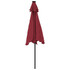 Vrtni suncobran s čeličnom šipkom bordo 225 x 225 x 212 cm 4005062
