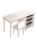 Radni stol Soho - bijela, siva