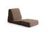 Kauč na razvlačenje s 1 sjedištem Origami Konvertibilni - Smeđi