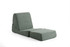 Kauč na razvlačenje s 1 sjedištem Origami Konvertibilni - Zeleni