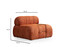 Sofa s jednim sjedištem Petite O1 - Narančasta