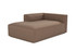 Sofa s jednim sjedištem Mora XL Chl lijevo - smeđe
