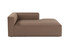 Sofa s jednim sjedištem Mora XL Chl Desna - Smeđa