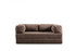 Kauč na razvlačenje s 2 sjedišta Via Con - Brown