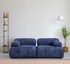 Sofa s 2 sjedala Petite 2 - Noćno plava
