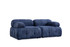 Sofa s 2 sjedala Petite 2 - Noćno plava