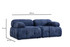 Sofa s 2 sjedala Petite 2 - Noćno plava