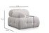 Sofa s 2 sjedala Petite 2 - Bijela