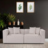 Sofa s 2 sjedala Mora XL 2 sjedala - ecru boja