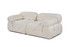Sofa s 2 sjedala Dvosjed Bubble (L1-1R) - krem