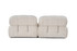 Sofa s 2 sjedala Dvosjed Bubble (L1-1R) - krem